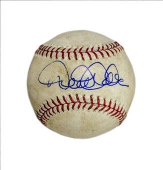 Derek Jeter Autographed Baseball From 3,000th Hit Game (MLB AUTH)